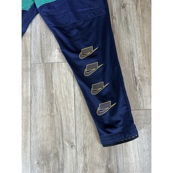 Men's Nike Therma Fit Training Joggers size XL Blue Green Fleece Swoosh - Picture 5 of 12